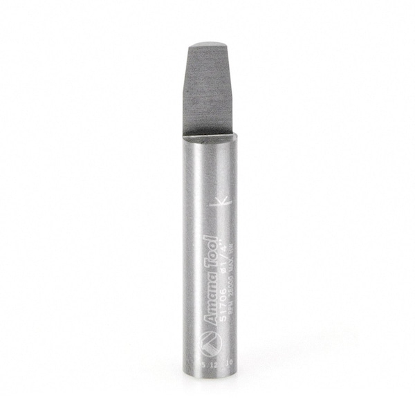 Amana 51706 Carbide Tipped Combination Flush & Bevel Trimmer 1/4 D x 3/8 CH x 1/4 Shank x 1-1/2in 51706-AMANA - main
